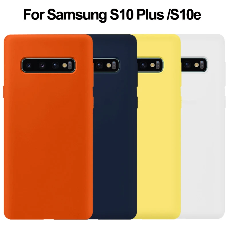 Для samsung S10 чехол, высокое качество, мягкий силикон, 360, полная защита, задняя крышка для samsung Galaxy S10 Plus S10e чехол