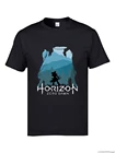Футболка Horizon Zero Dawn, забавные мужские футболки с забавными видеоиграми, дизайнерские футболки