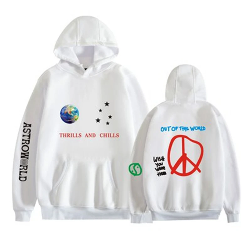 

TRAVIS SCOTT ASTROWORLD WISH YOU WERE HERE HOODIES Fashion Letter ASTROWORLD HOODIE Streetwear Man Woman Pullover Sweatshirt