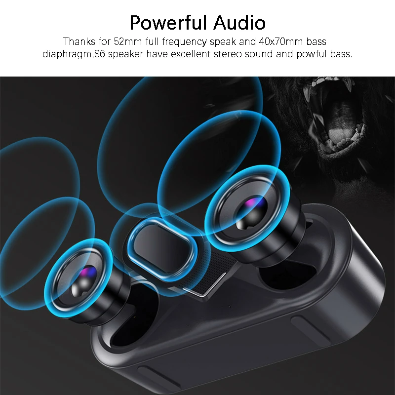 Новый 3D стерео звук портативный Bluetooth динамик 10 Вт беспроводной громкий открытый