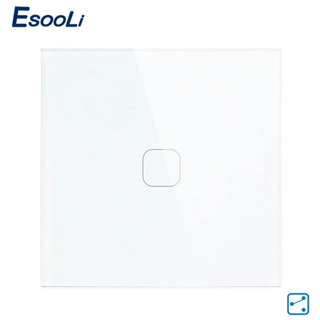 Сенсорный выключатель Esooli EU 1 позиционный/2 позиционный сенсорный 1/2 банды