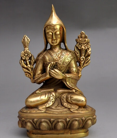 --- 504 +++ тибетская народная буддистская Классическая медная статуя мастера