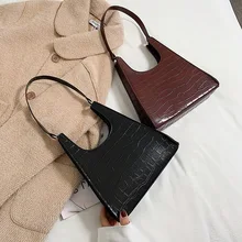 2020 Crocodile Pattern Shoulder Bags for Women Underarm bag Messenger Bag Pu Leather Luxury Handbags Lady Bags Designer Hand Bag
