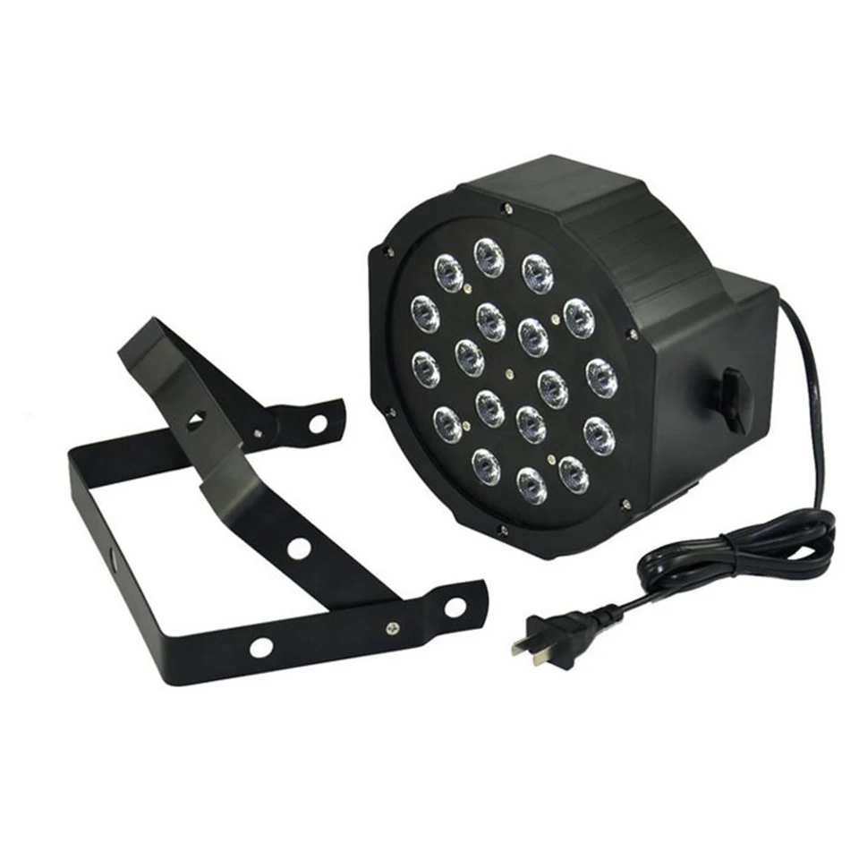 18 Led сценический светильник 110В 220В Par Светильник RGB DMX512 Master Slave плоский DJ