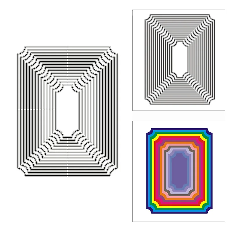 Новые перевернутые Угловые прямоугольные формы для рукоделия 2020 металлические