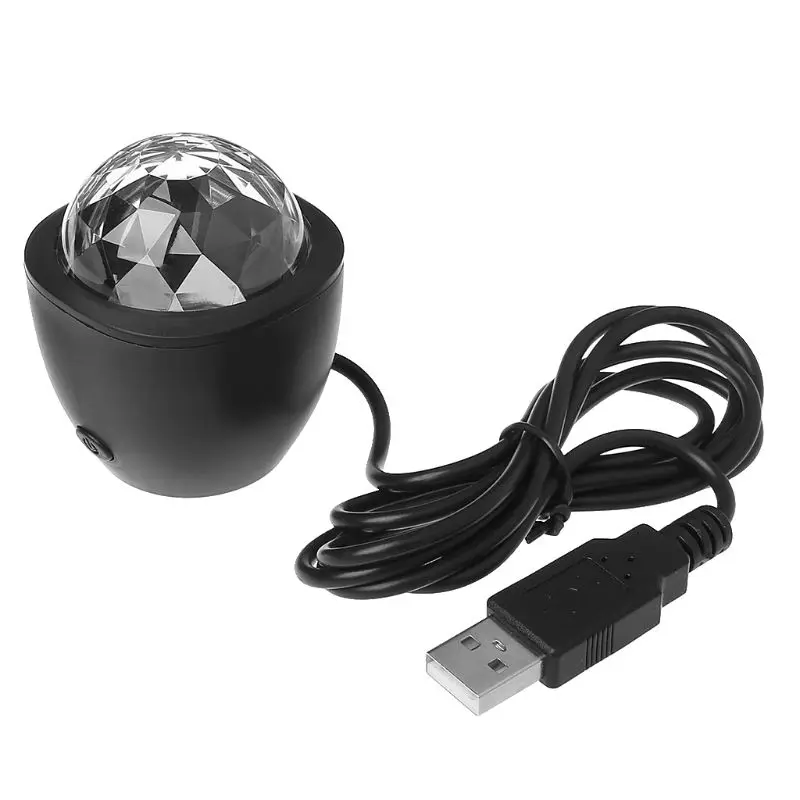 

Mini LED Stage Light Sound Actived Multicolor Disco Ball Magic Effect Lamp 3W USB