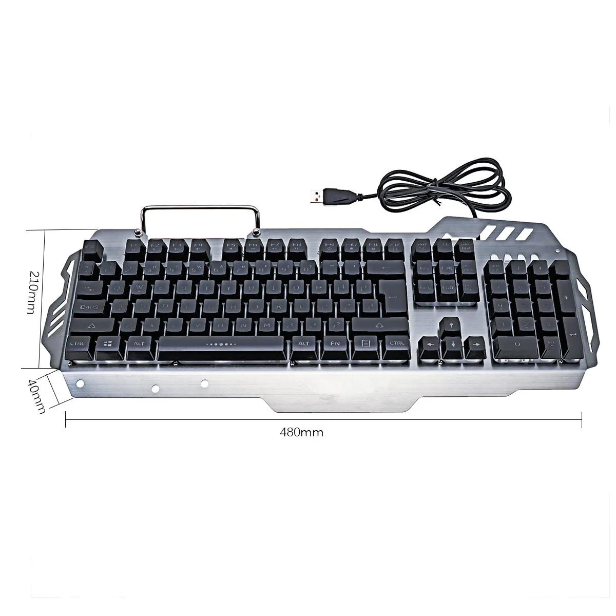 PK 900 104 ключей USB Проводная клавиатура с подсветкой механический тактильные