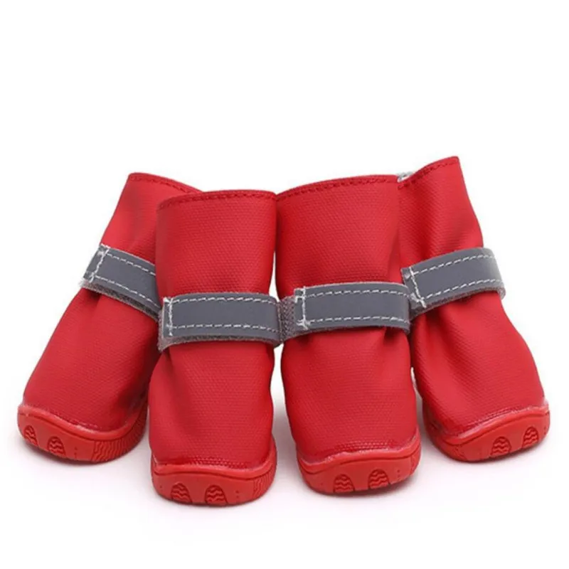 

Светоотражающая Обувь для собак на ремешках, водонепроницаемая Спортивная обувь для собак на открытом воздухе для маленьких и средних соба...