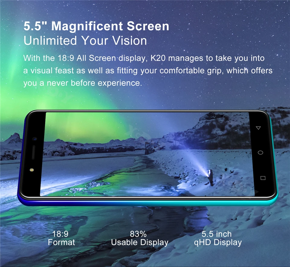 XGODY 4G Dual Sim смартфон Android 9,0 5," 18:9 HD полный экран 2 Гб 16 Гб MTK6737 четырехъядерный 5 Мп камера 2800 мАч мобильный телефон K20