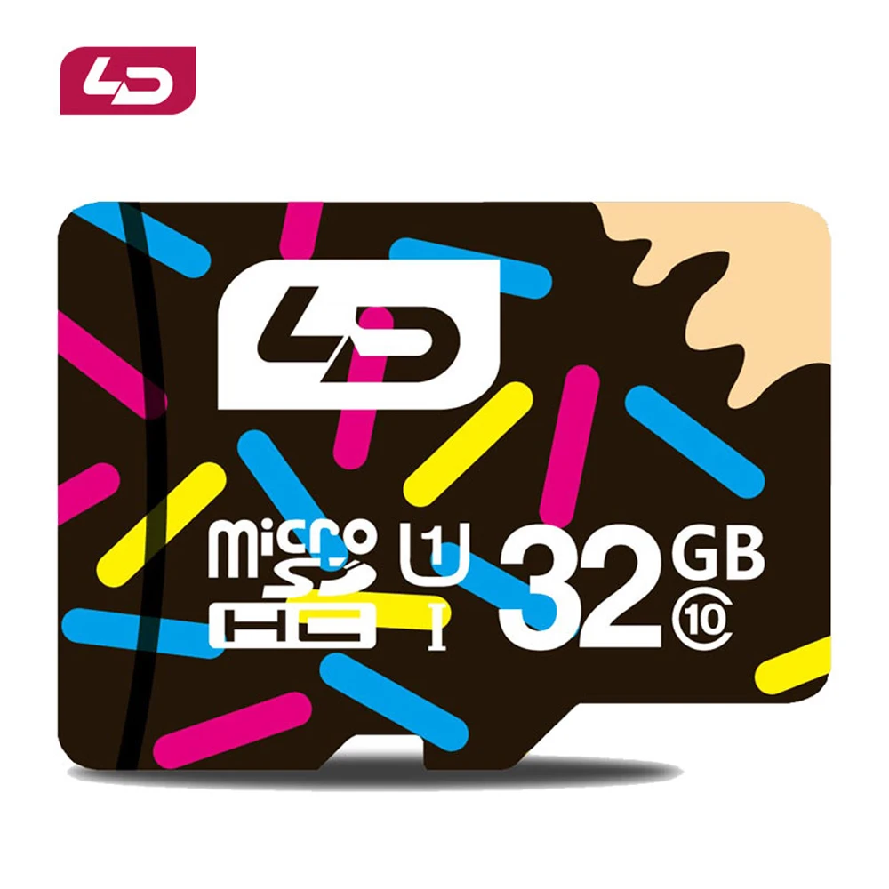 Карта памяти LD Micro SD класс 10 UHS-I 128 ГБ 64 32 16 TF-карта 8 microsd для смартфонов и настольных