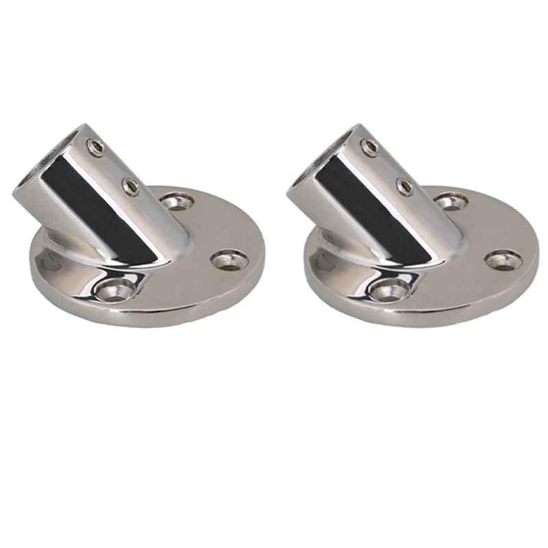 

Marine Tube Base Stainless Steel 45 Degree Marine Handrail Fittings for Rowing Yachts
