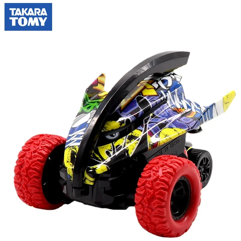 

TOMY подлинный детский инерционный грузовик устойчивый к падению 360 вращающийся Вращающийся игрушечный автомобиль превращение в детский под...