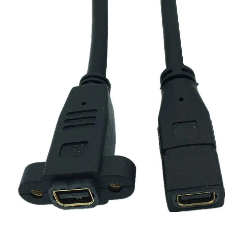 30 см DisplayPort to displayport Female DP Удлинительный кабель порт дисплея с винт крепления