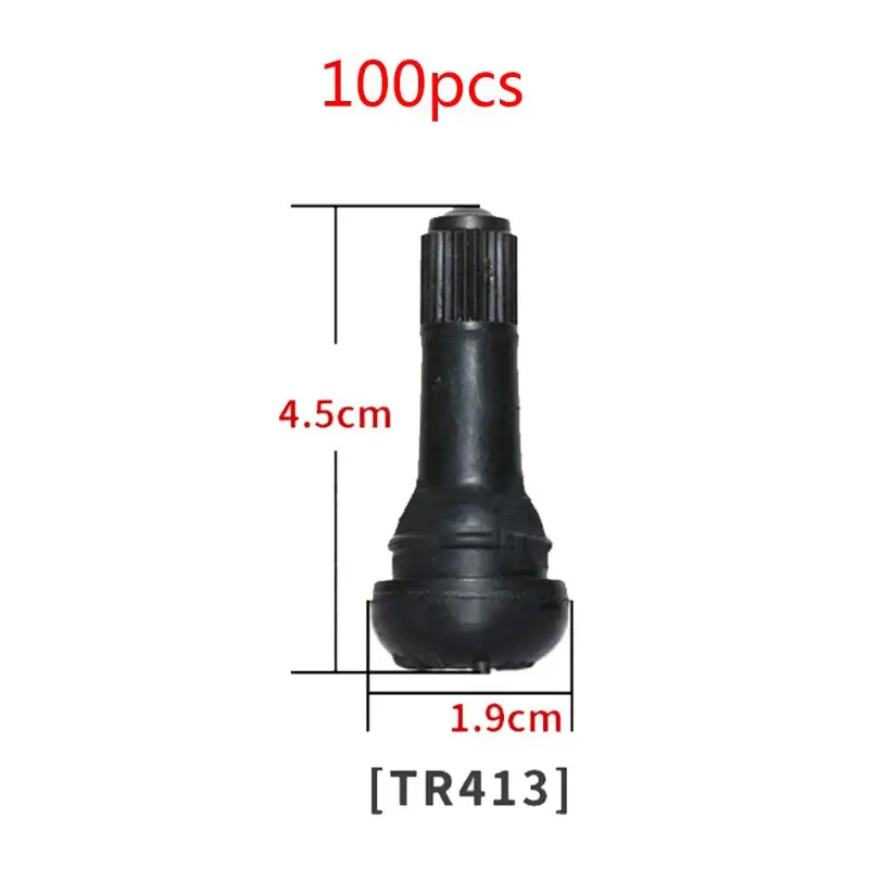 100 шт. TR414/TR413/TR412 резиновые шины вентиль крышка автомобиля грузовика бескамерная