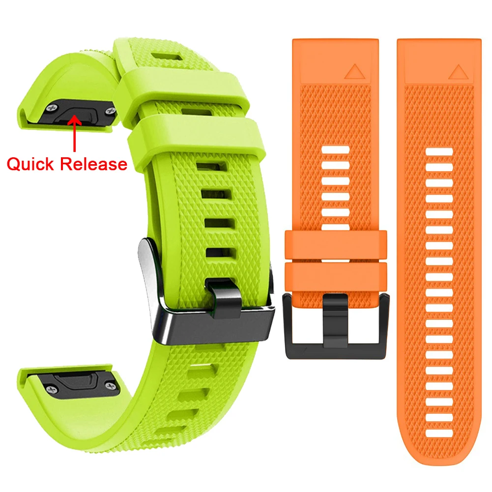 

For Garmin Fenix 6 20mm 22mm 26mm QuickFit Band 6X 6S /5S 5X 5 Plus 3HR Silicone Strap for Forerunner 945 935/Instinct Watchband