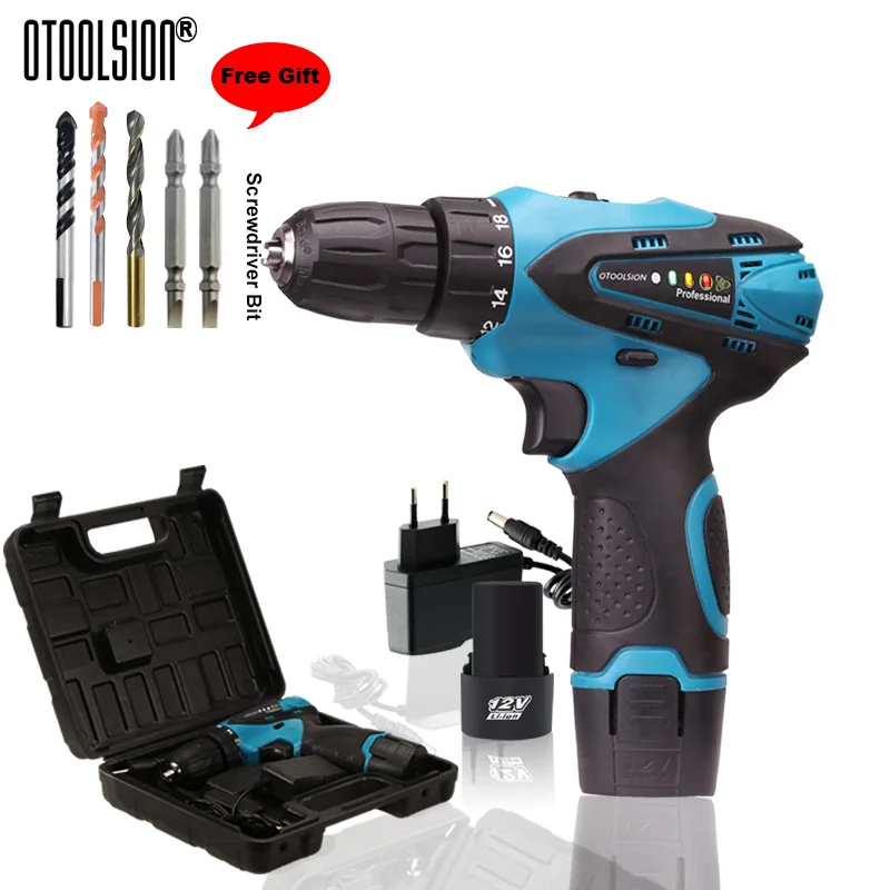 Двухскоростная дрель отвертка 12 В аккумуляторная электрические инструменты