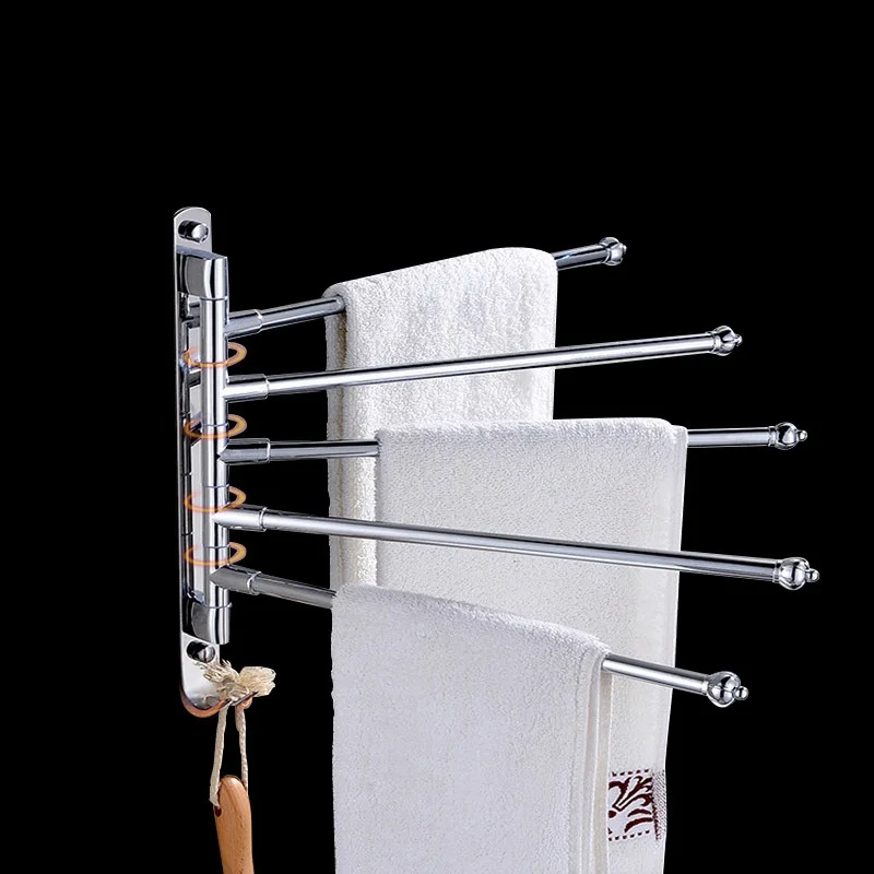 

Kitchen Bathroom Bathroom Wall Hanging Rotating Towel Rack Bathroom Pendant Hardware 304 Stainless Steel Towel Rack Accessories