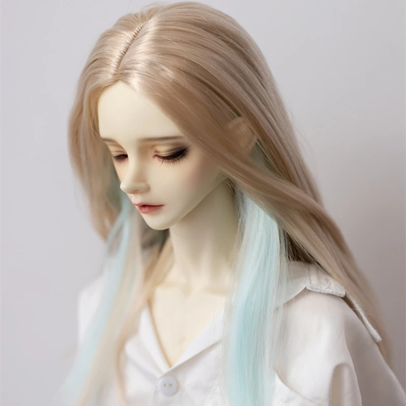 Allaosify-Mu&ntilde;eca Bjd de seda de alta temperatura, peluca personalizada de dos colores, 1/3, 1/4, 1/6, 1/8-3