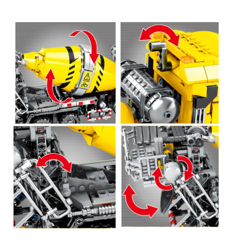 

SEMBO High-tech 1143Pcs Mixer Truck Model Building Blocks City Engineering Vehicle Bricks Sets Children Kids DIY Toys Gift