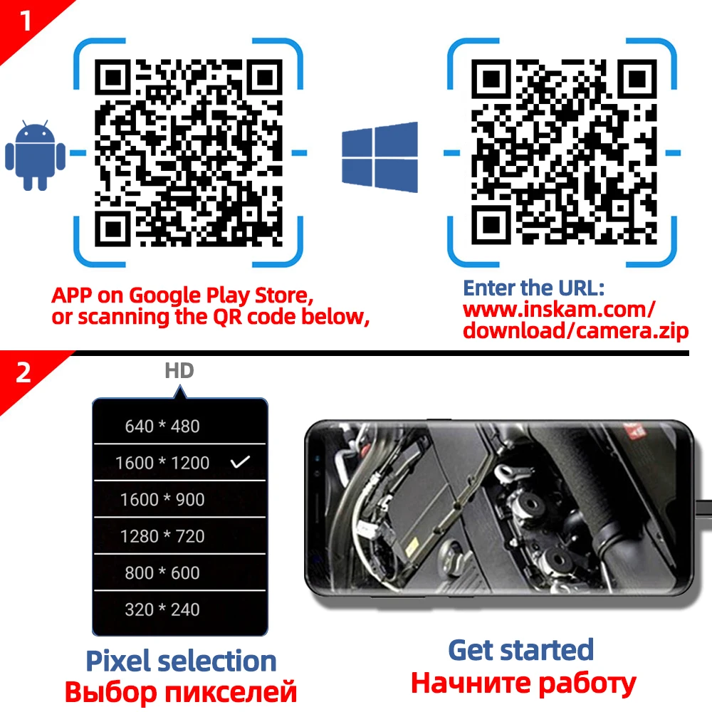 Камера-эндоскоп с разъемом Usb Type-C 8 мм | Безопасность и защита
