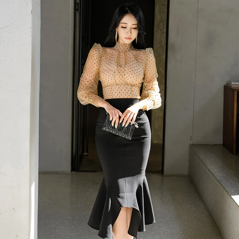 HAMALIEL модный сексуальный женский комплект из 2 предметов Корейская Весенняя