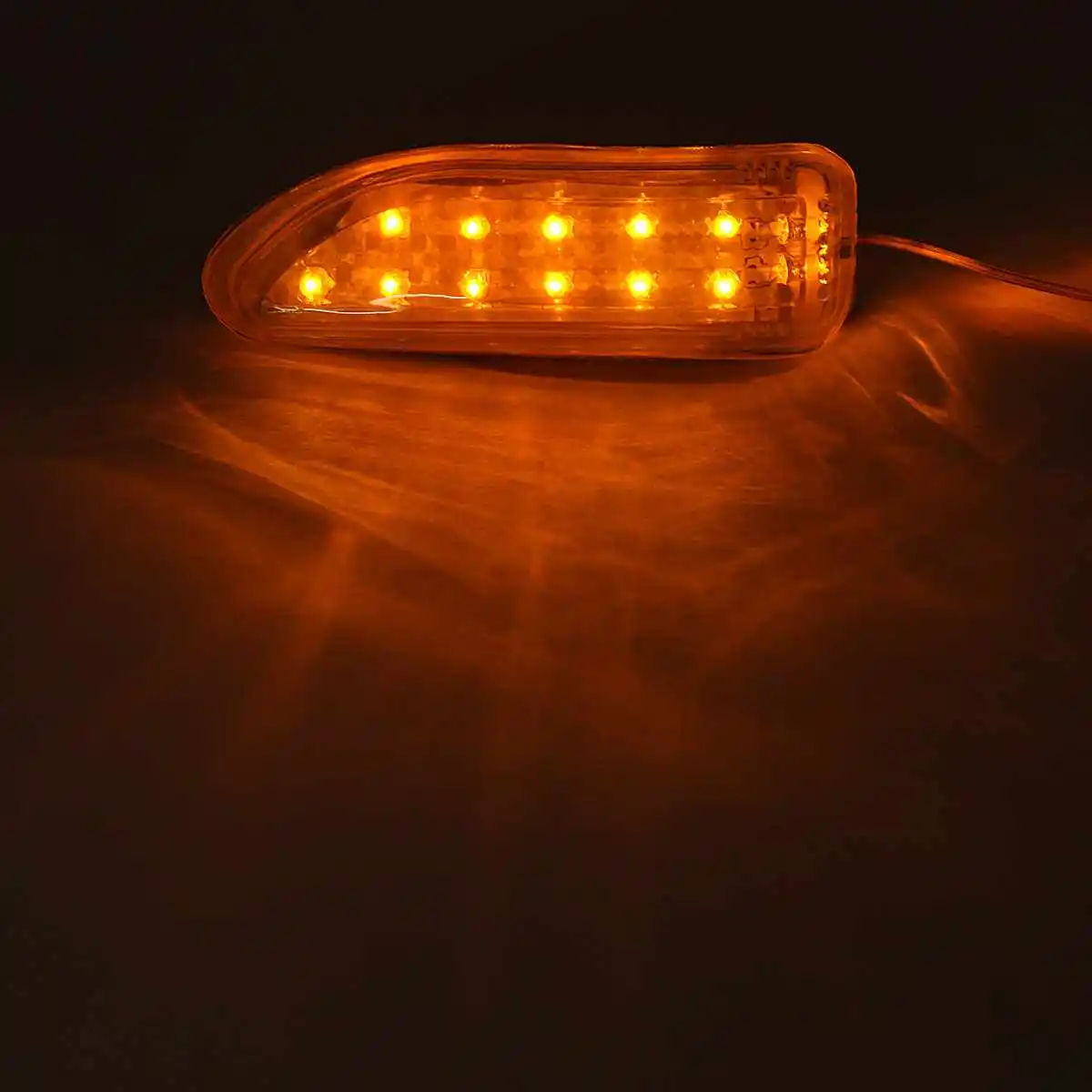 

1Pair Universal Soft 13 LED Car Auto Side Door Mirror Light Indicator Turn Signals Lamp 12V Yellow Blue Colors