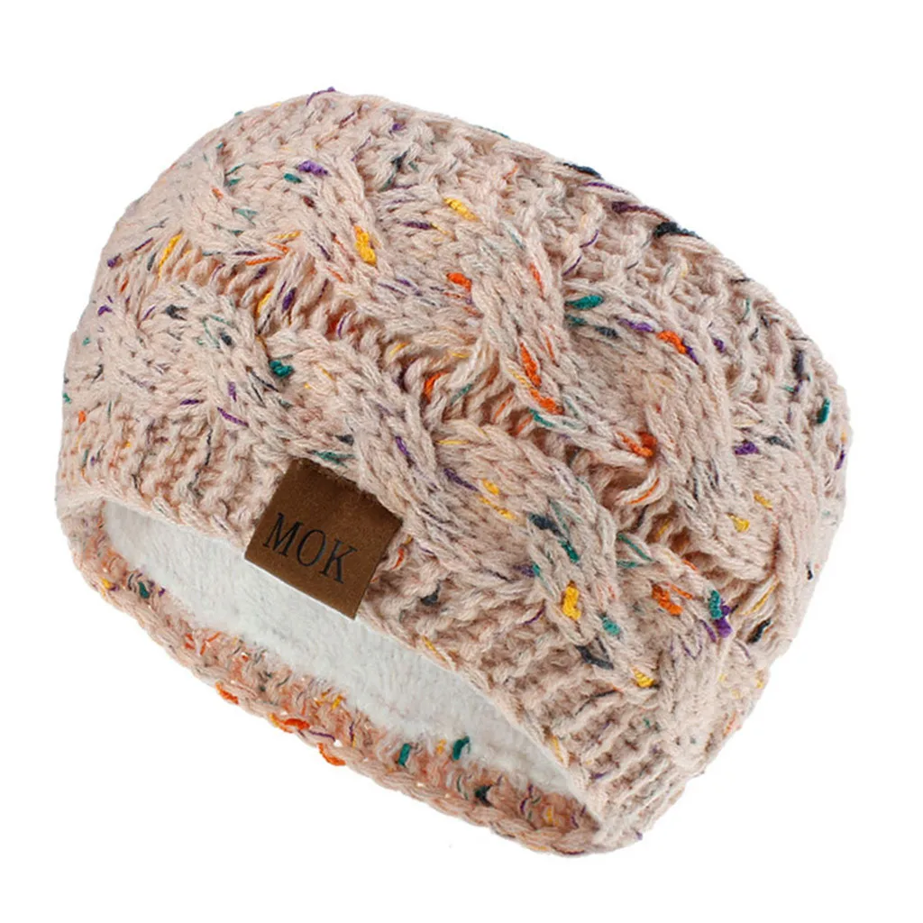 

Headbands For Womenx Fashion Autumn And Winter Pure Color Wool Knitted Hair Band Sports Headband Diademas Para El Pelo Mujer