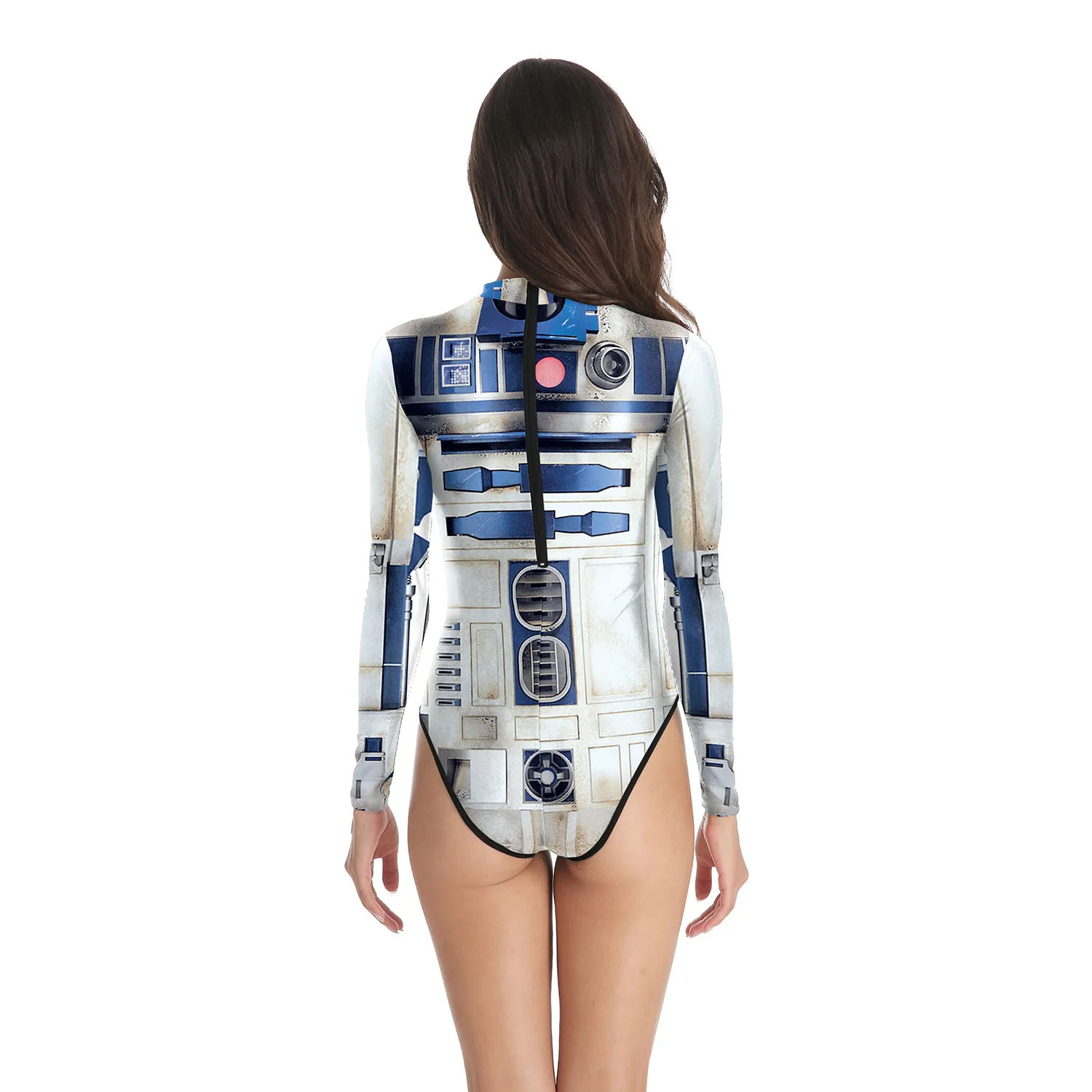 

Star Wars printed beach play bikini Long sleeve diving swimsuit