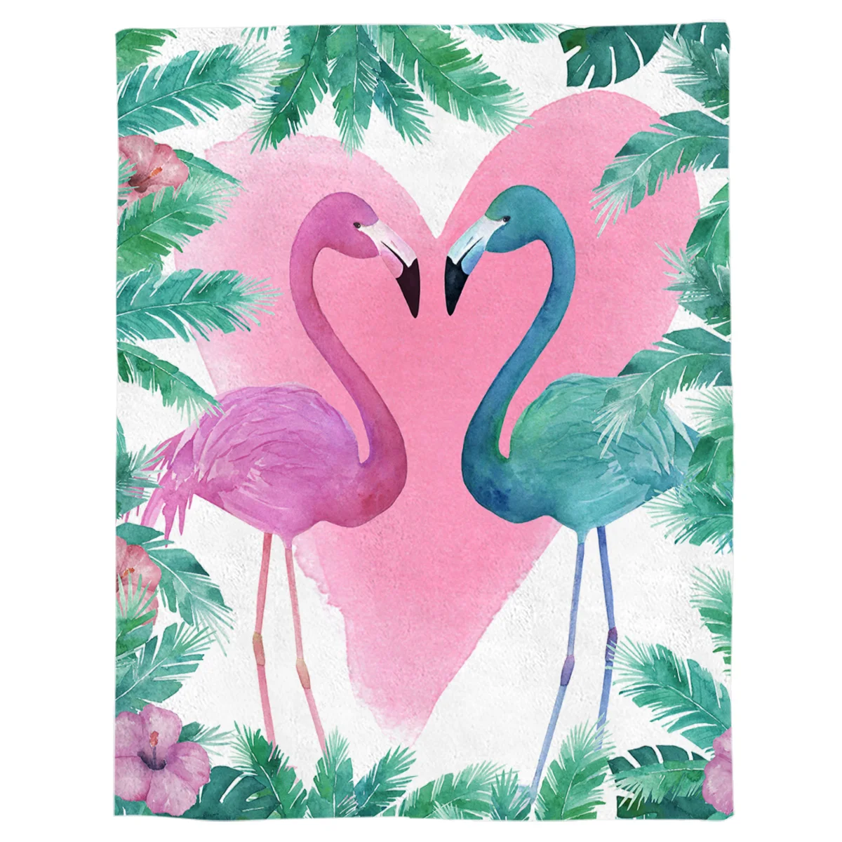 

Nordic Flamingo Throw Blanket Portable Soft Bedspread Microfiber Flannel Blankets for Beds