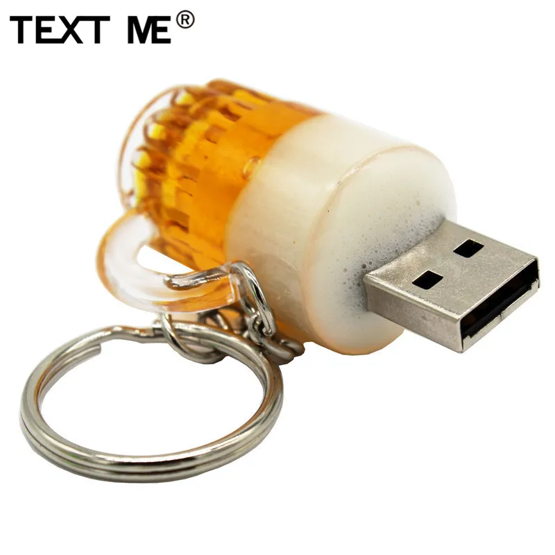 TEXT ME cool креативная пивная кружка стиль usb2.0 4 ГБ 8 16 флеш накопитель USB 32 флешка