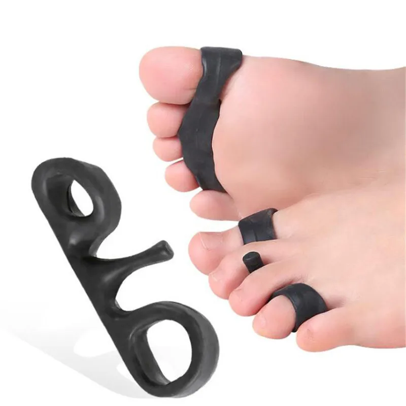 

2Pcs Toe Separator Bone Corrector Straightener Silicone Gel Foot Fingers Protector Bunion Adjuster Feet Massager Foot Care Tool