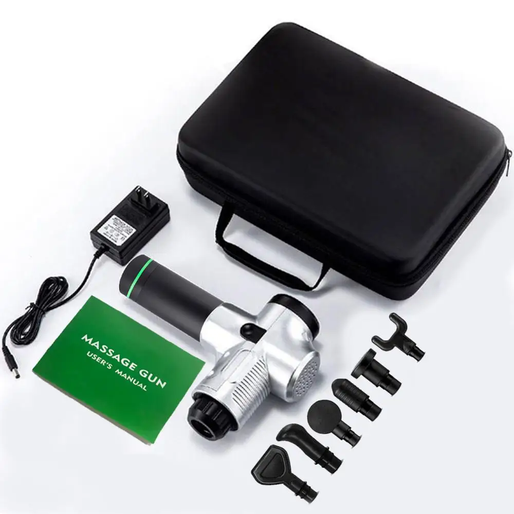 Пистолет для массажа мышц с жидким кристаллом Электрический массажер тела