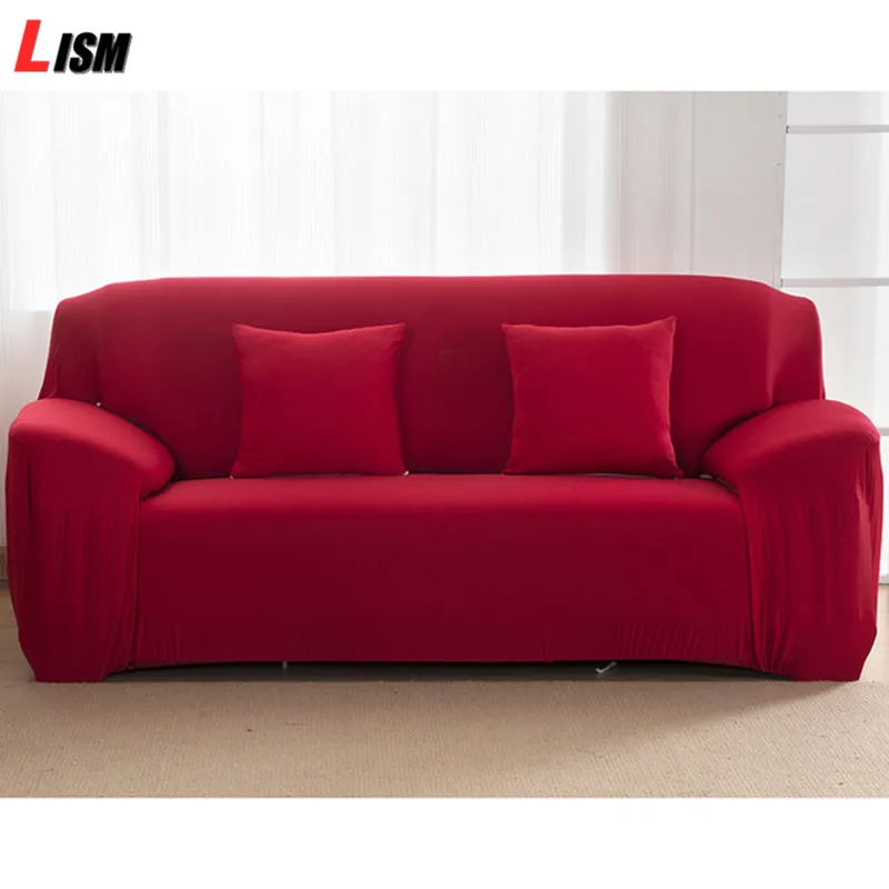 Эластичная однотонная Крышка для дивана эластичная Плотная пленка все включено