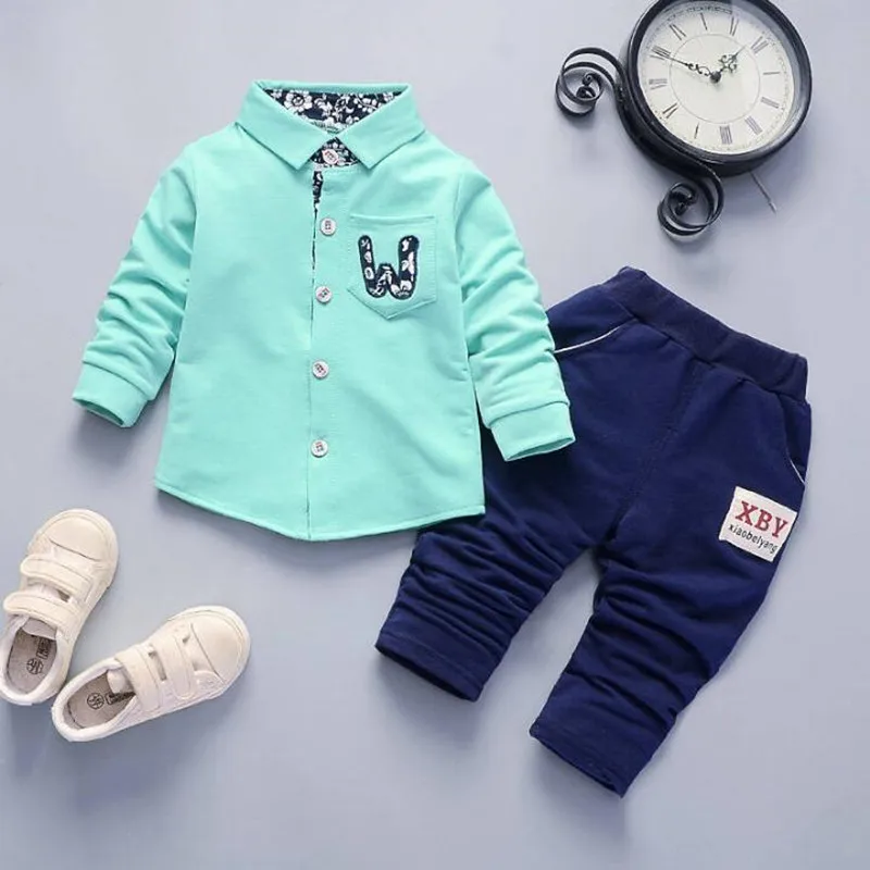 

BibiCola Children Clothing Set Spring Boys Sports Suits Stripe Tops+Pants Kids Boys Clothes Sets Toddler Children Tracksuits