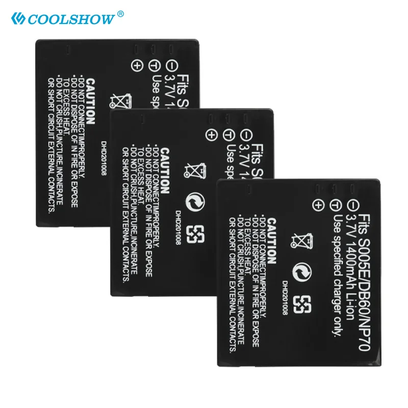 

CGA S005E DB60 NP70 CGA-S005 Battery 1400mAh For Panasonic Lumix DMC-FX180 LX1 LX2 LX3 FX01 FX07 FX100 Camera Batterie