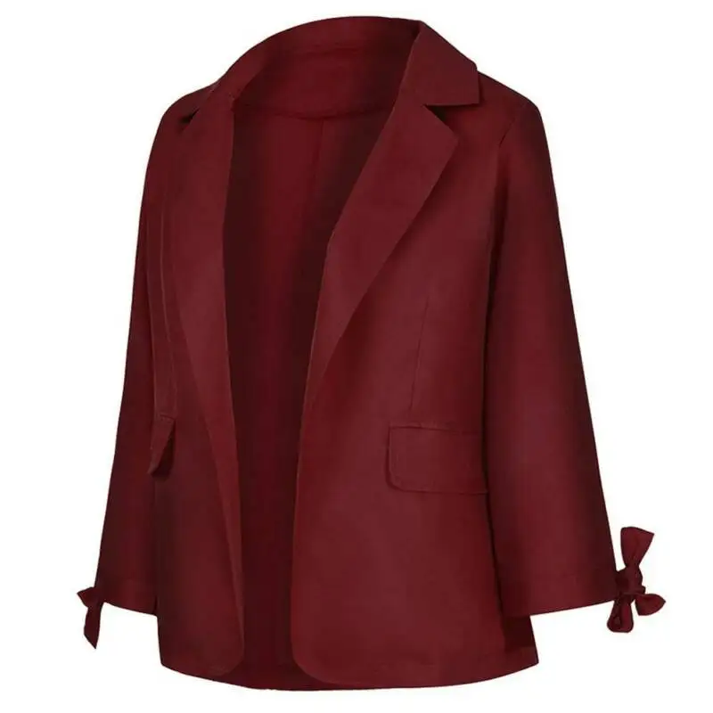 

Women's Long Sleeve Solid Blazer Slim Work OL Jackets Outwear Suit Coats
