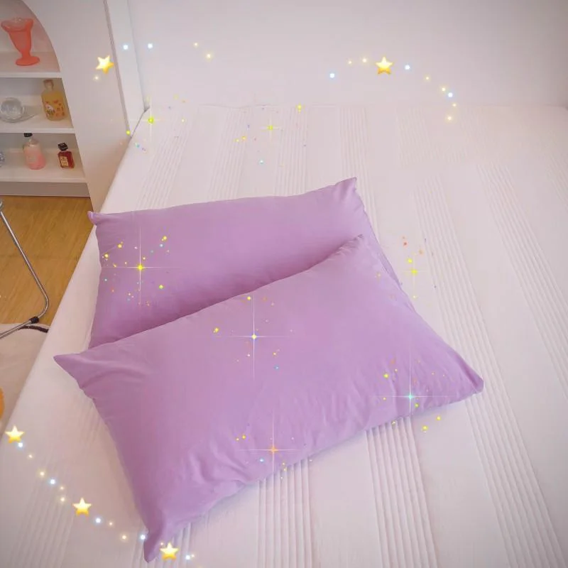 

2Pcs Rainbow Pillowcase High Quality Health Multicolor Comfortable Princess Pillowcase Kissenbezug Pillow Cover 48*74cm
