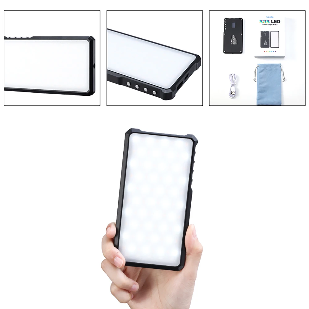 Полноцветсветодиодный LED-светильник VIJIM VL-3 3000-6500k CRI 96 RGB-подсветка для видеосъемки