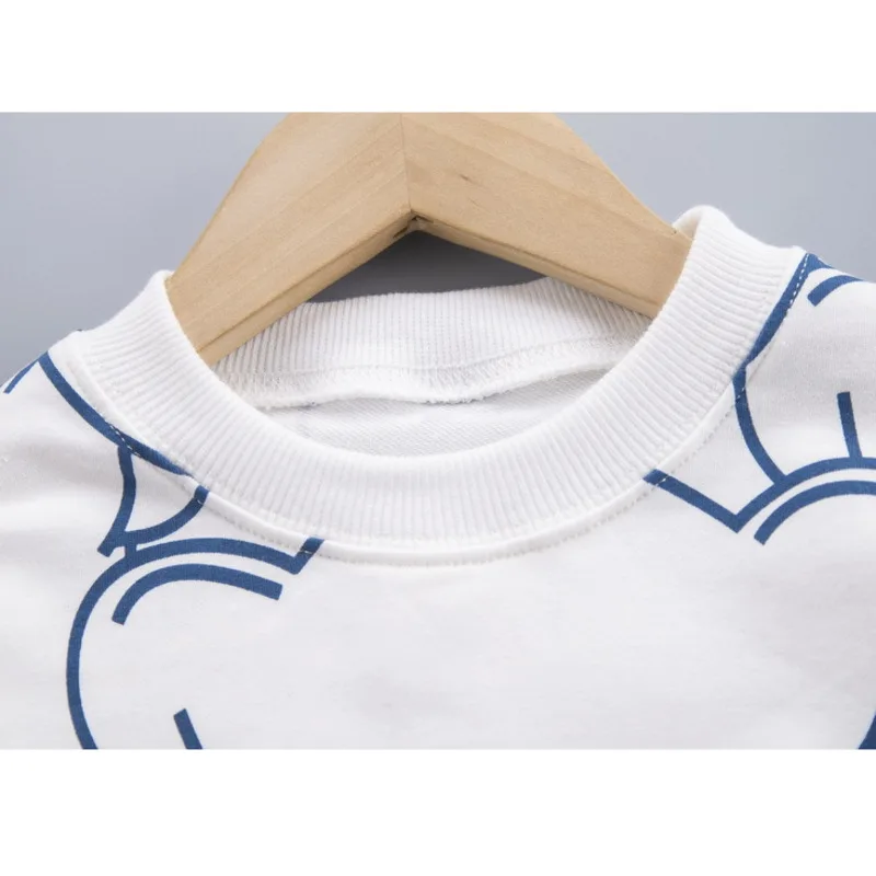 

Fashion New Spring Autumn Children Cartoon Clothes Baby Boys Girls Cotton T Shirt Pants 2Pcs/sets Kids Infant Casual Sportswear