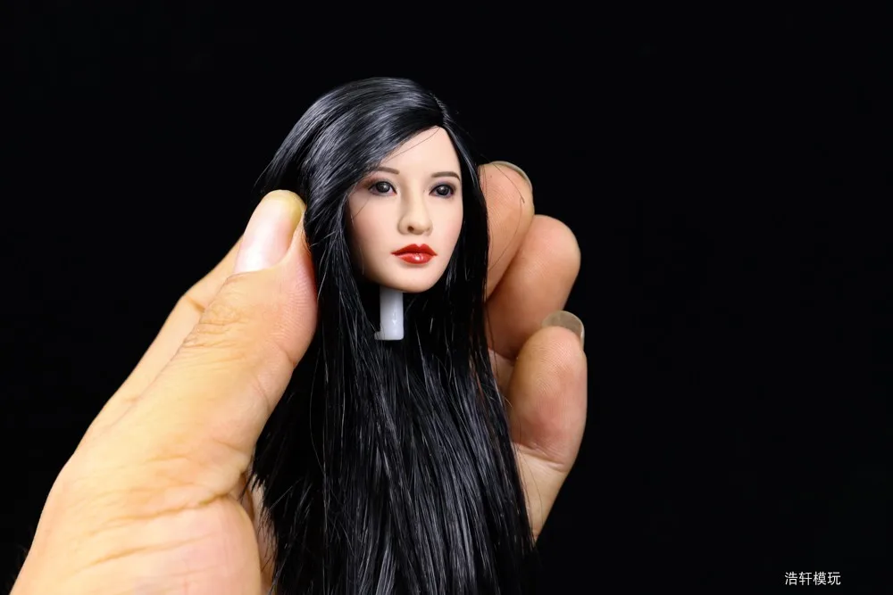 Два стиля 1/6 европейская женская голова для девушек похожая на Liyan черные желтые