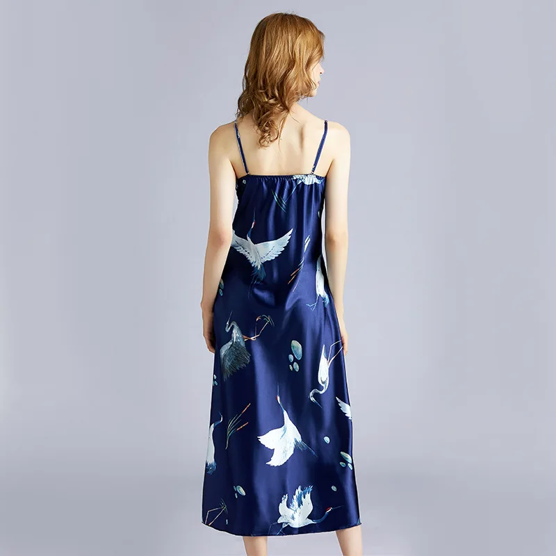 Горячая новинка дизайнерская шелковая сексуальная пижама ночная рубашка