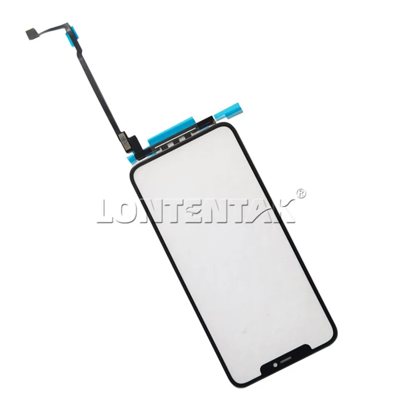 

For iPhone X XS LONG FLEX Original Outer Touch Glass TP With OCA Digitized Screen Flex Display Replacement Assembly Flex