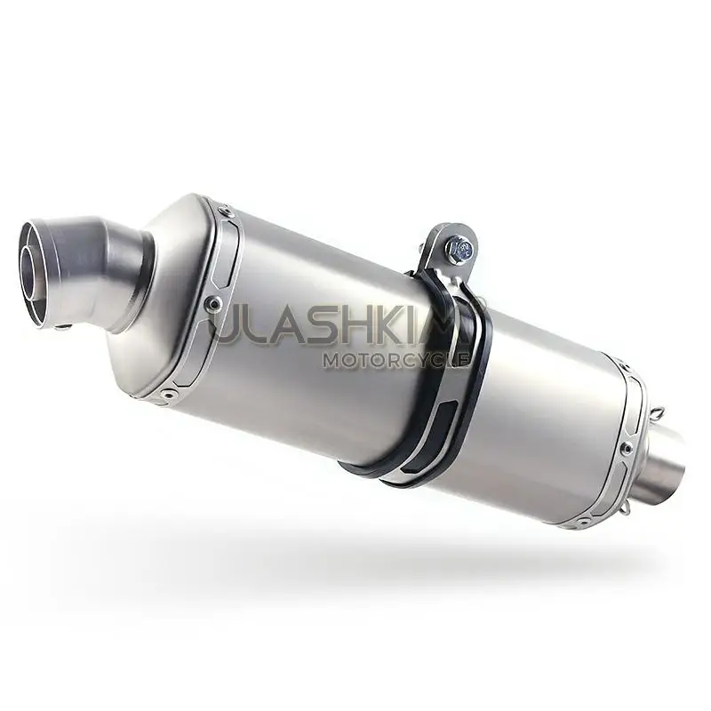 Мотоцикл глушитель 304 нержавеющая сталь полная система без шнуровки Средний piope