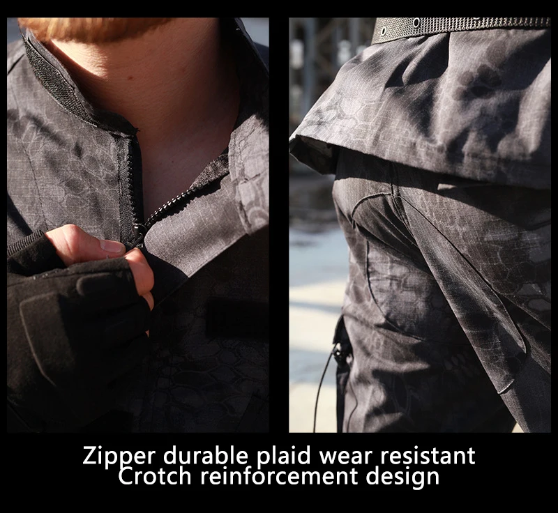 

Military Uniform Camouflage Tactical Suit Men Army Special Forces Combat Shirt Coat Pant Set Camouflage Militar Soldier Clothes