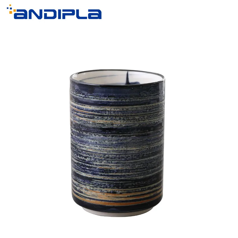 150 мл японская кухня фарфоровая чайная чашка синяя глазурованная Master