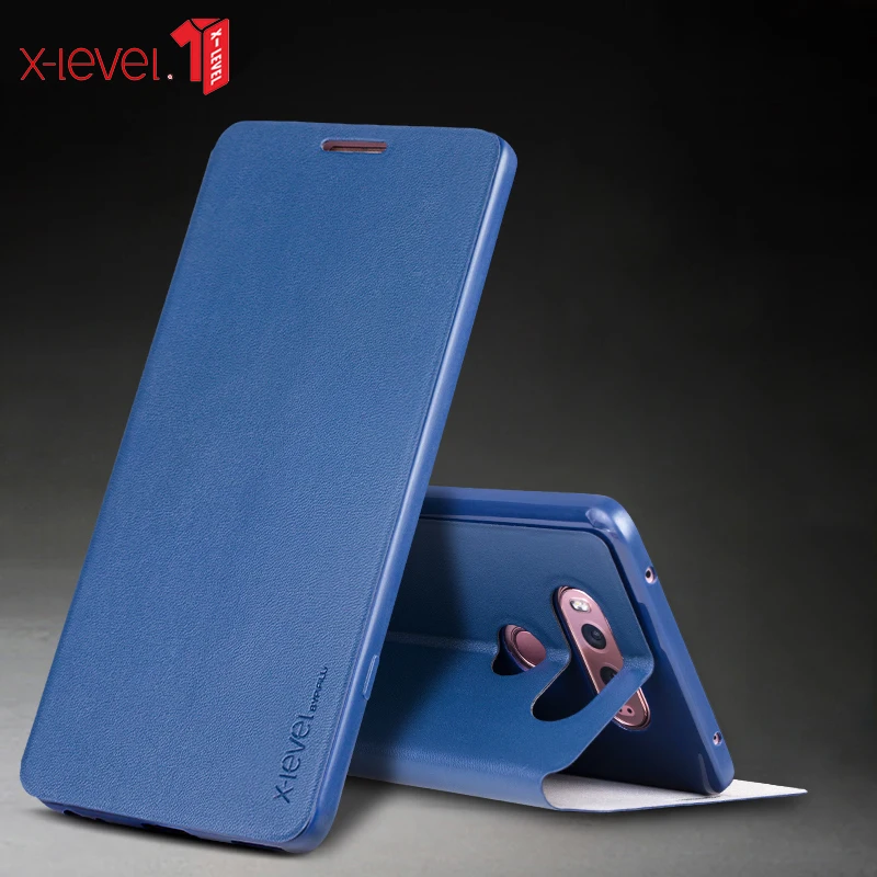 Высокое качество X-Level Тонкий флип-чехол для LG G7 G6 ультра-тонкий чехол для телефона из искусственной кожи для LG G6 G7 чехол Funda с функцией подставки