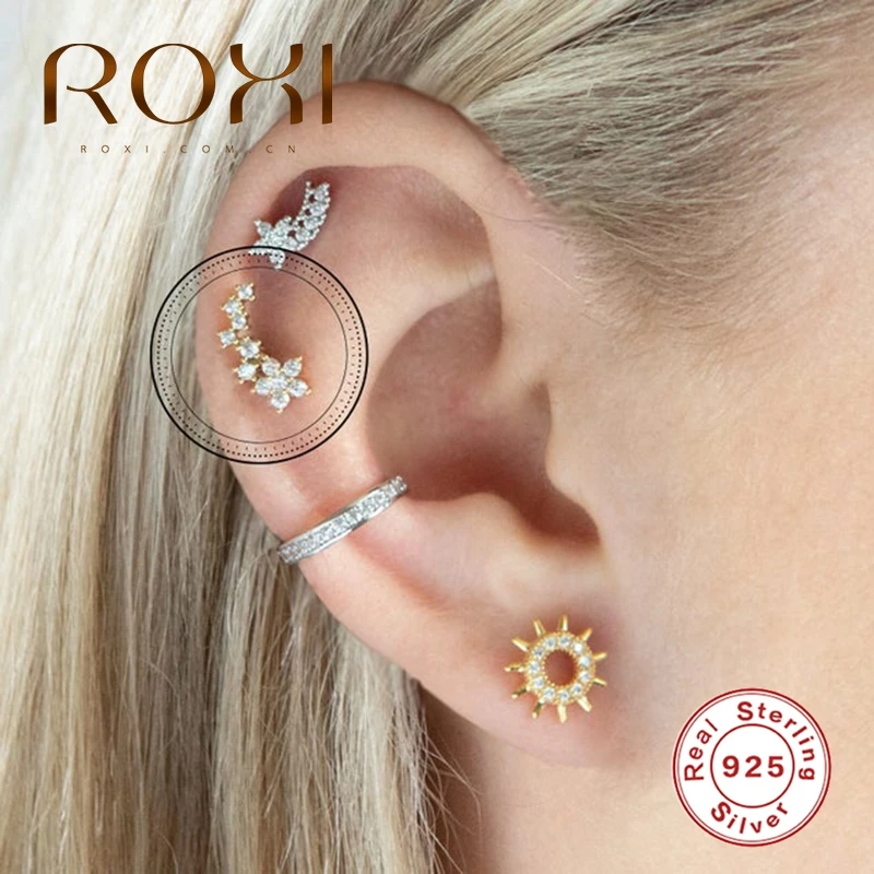 Женские асимметричные серьги-снежинки ROXI серьги с цветком из стерлингового