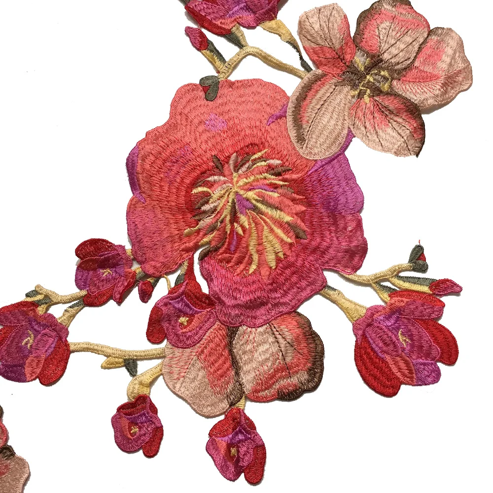 1 шт. большие цветочные аппликации для вышивания нашивки пришивания украшение