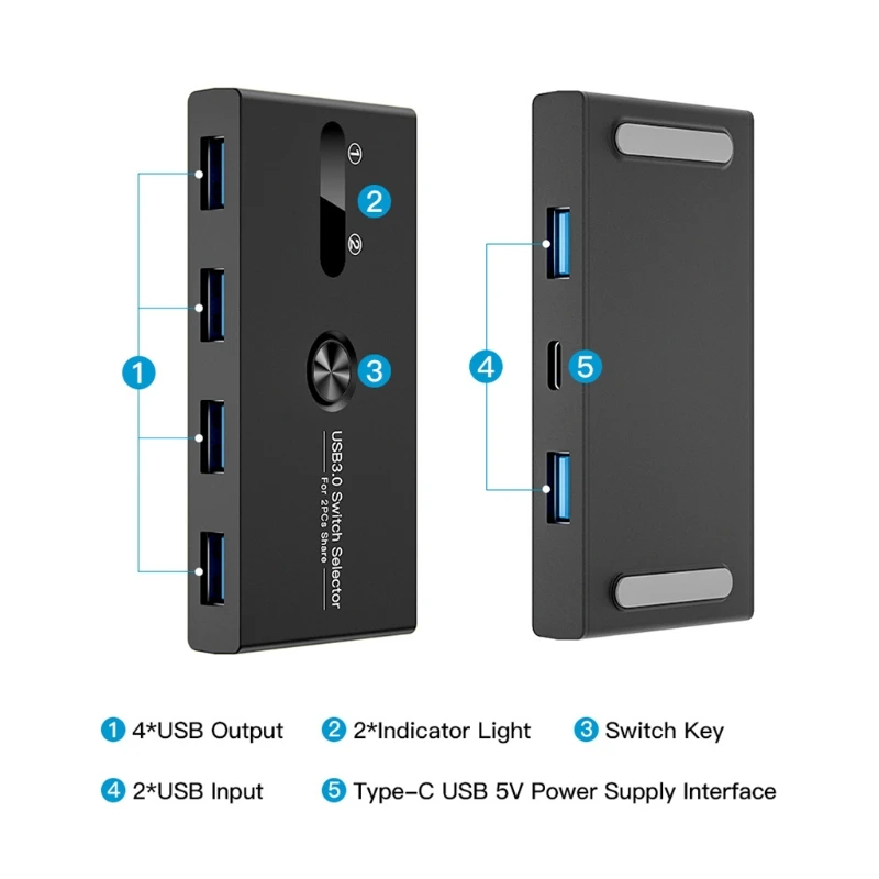 Док-станция N0HC USB 3 0 2 в 4 выхода | Компьютеры и офис
