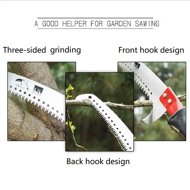 Упорная пила ручные инструменты высокая высота двойной крючок обрезка ветвей